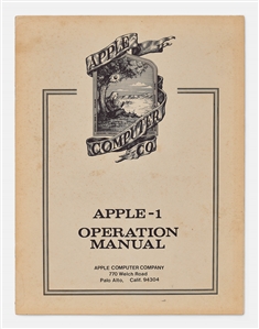 Steve Wozniak Twice-Signed Original Apple-1 Operation Manual from 1976