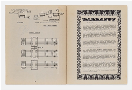 Steve Wozniak Twice-Signed Original Apple-1 Operation Manual from 1976