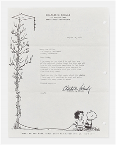 Charles Schulz Letter Signed from 1959 -- ''...I hope you will continue to read and enjoy Peanuts for many years to come...''