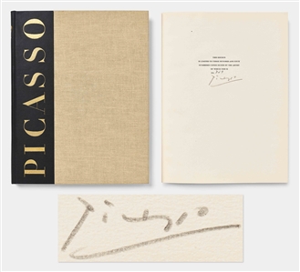 Pablo Picasso Signed Limited Edition of Picasso: The Recent Years 1939-1946 -- Near Fine Condition