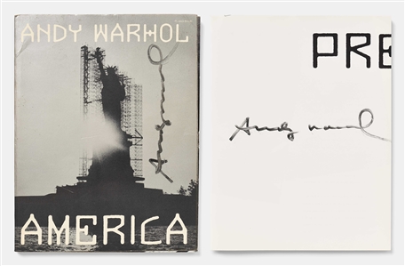 Andy Warhol Twice-Signed First Edition of His Photo Book America