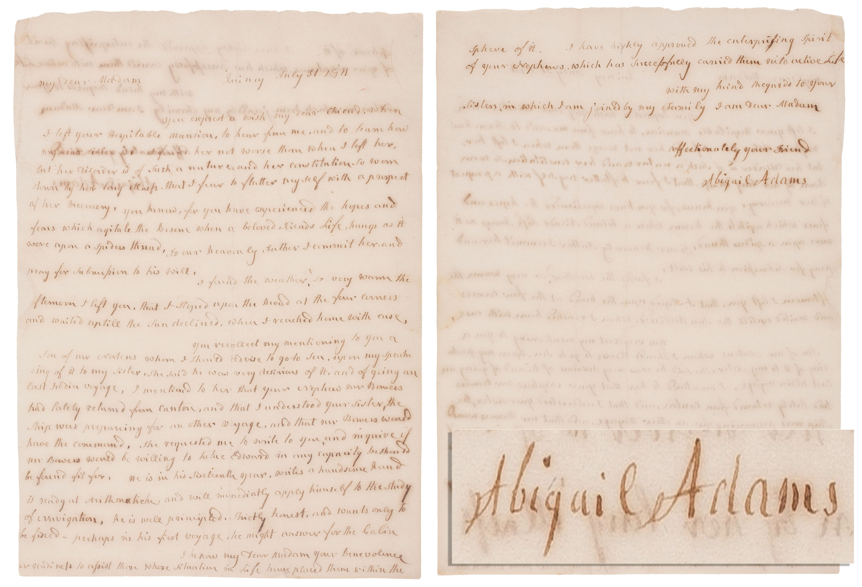 Sell Your Abigail Adams Autograph at Nate D. Sanders Auctions
