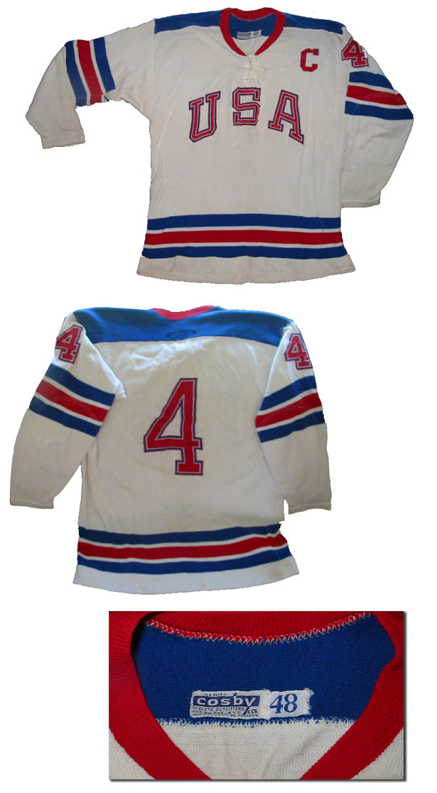 USA 1980 Lake Plaic Miracle vintage hockey jersey