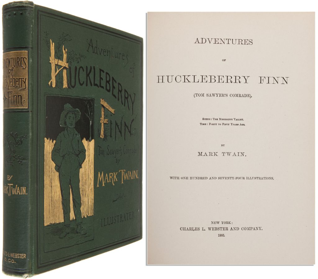 Sell a Mark Twain Huck Finn 1st Edition Book at Nate D. Sanders Auctions