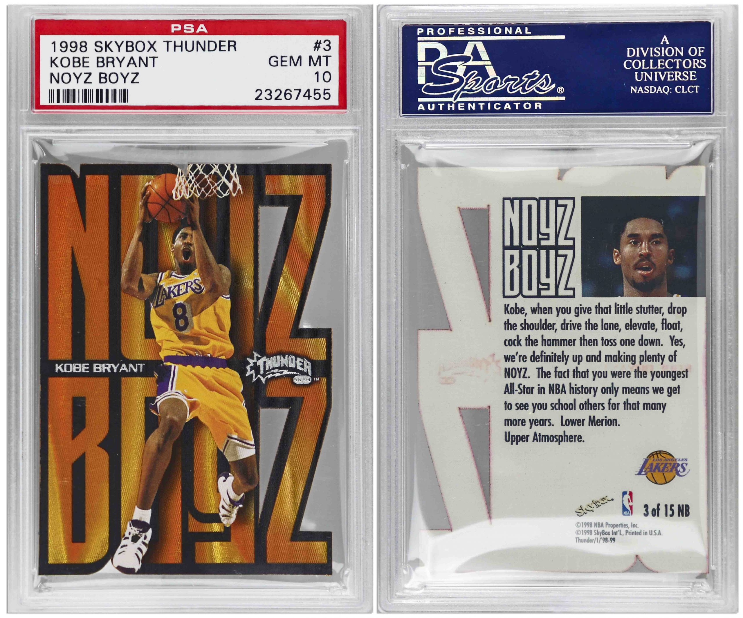 Auction Sell a 1997-98 Kobe Bryant Topps Finest Creation 