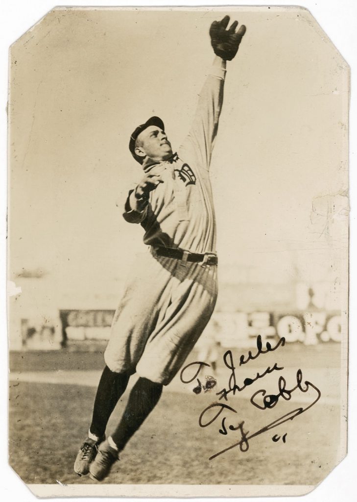  Ty Cobb signed photo