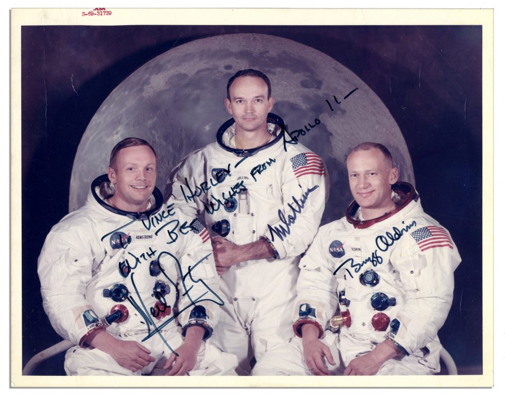 Aldrin Signed Apollo 11 LM Flown Film on Certificate